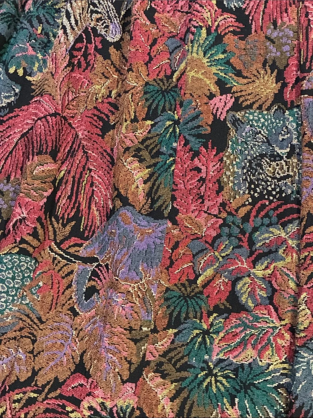 Vintage Karen Kane Multicolor Floral A-Line Maxi Skirt